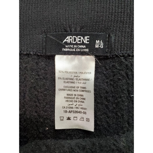 Lot Of 2 Ardene Activewear Leggings Women Medium Black Gray Polyester Skinny Leg - Picture 12 of 13